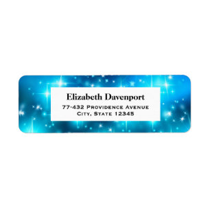 Étiquette Cool Bleu Éclairage Espace Abstrait
