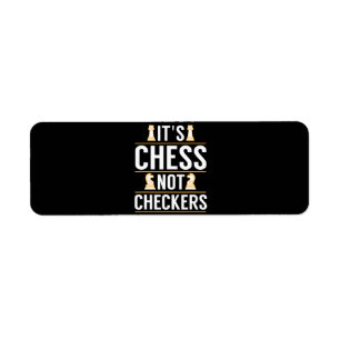 Étiquette cool ses échecs pas checkers chèques joueurs cadea