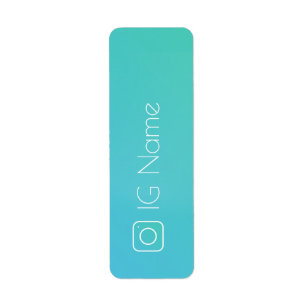 Étiquette Cool social de réseau d'Instagram !
