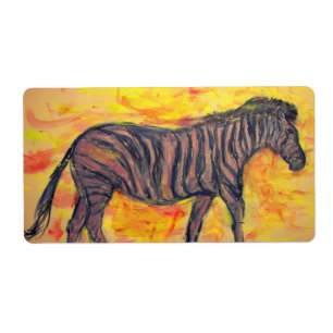 Étiquette Cool Zebra