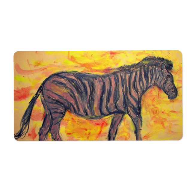 Étiquette Cool Zebra (Devant)