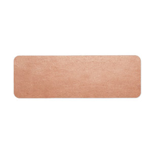 Étiquette Copper Faux Foil do-it-yourself Modèle Adresse pos