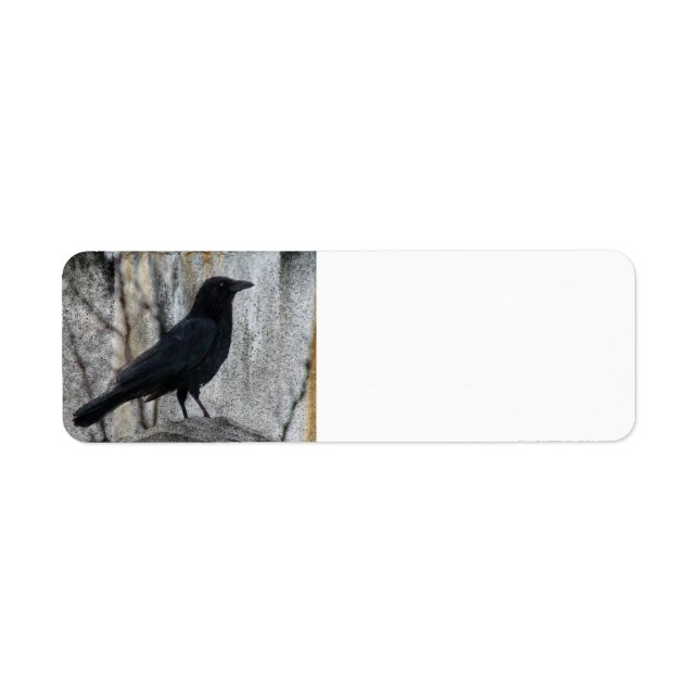 Étiquette Corbeau en attente (Devant)