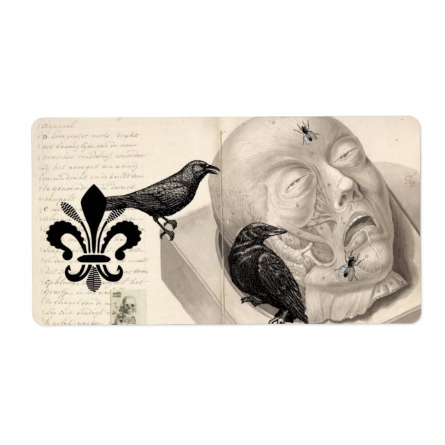 Étiquette Corbeaux et cadavres (Devant)