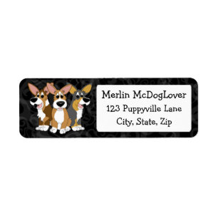 Étiquette Corgi Trio