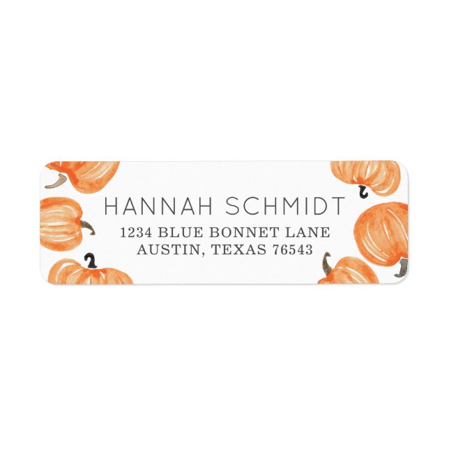 Étiquette Correctif citrouille (Devant)