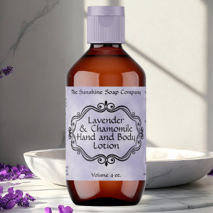 Étiquette cosmétique de cadre vintage en parchemin