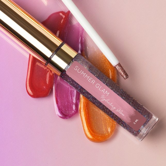 Étiquette cosmétique Lux Stroke Lip Gloss (Créateur téléchargé)