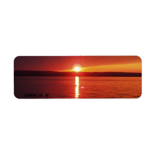 Étiquette Coucher du soleil de lac Hubbard
