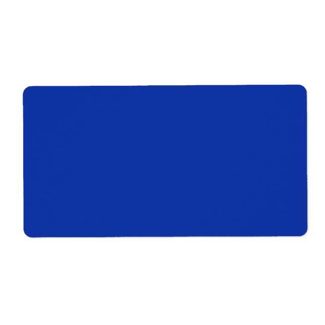 Étiquette couleur bleu égyptien (Devant)