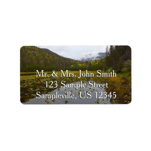 Étiquette Couleur d'automne à Cub Lake (Devant)