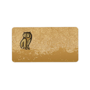 Étiquette Couleur du symbole de hibou