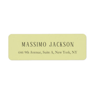 Étiquette Couleur pastel personnalisée nom minimaliste perso