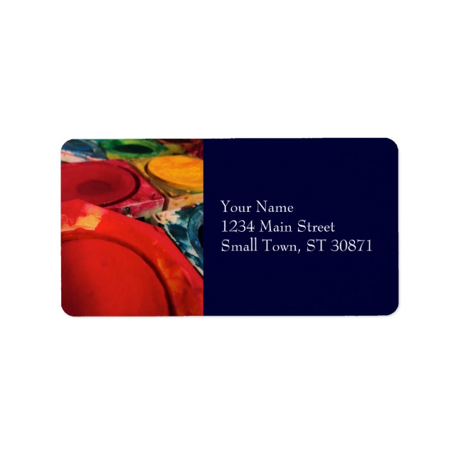 Étiquette Couleur Tusche Indien Encre Peinture Boîtes Aquare (Devant)