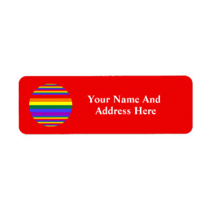 Étiquette Couleurs de la fierté LGBT 