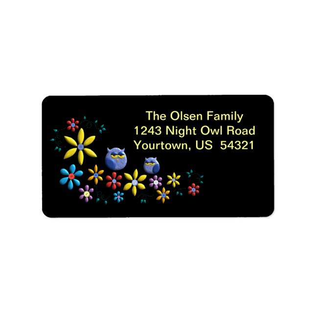 Étiquette Couleurs De La Nuit (Devant)