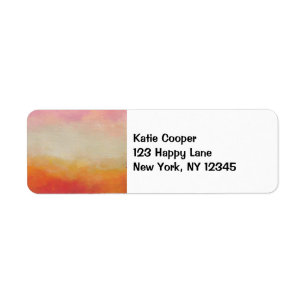 Étiquette Couleurs du désert Peinture paysagère Abstraite