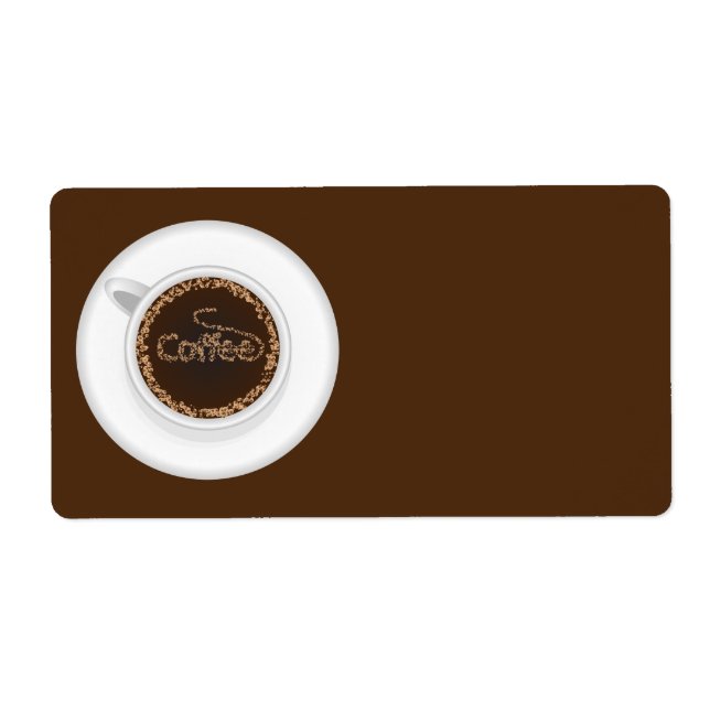 Étiquette Coupe de café (Devant)