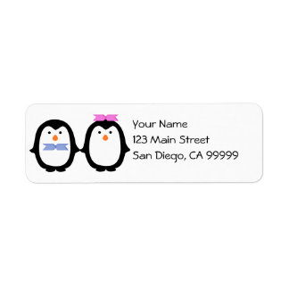 Étiquette Couple de pingouin