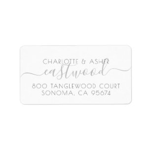 Étiquette Couple Name Monogram Note Card