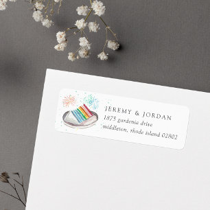 Étiquette Couples personnalisés de tranche d'amour Adresse d