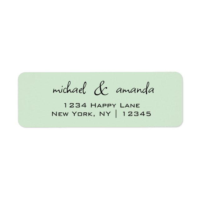 Étiquette Couples Simple Minimal Informel Décontracté Vert c (Devant)