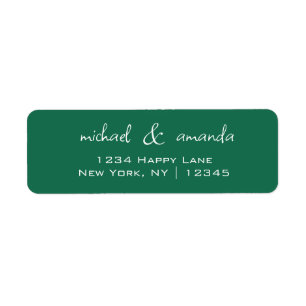 Étiquette Couples Simple Minimal Informel Décontracté Vert f