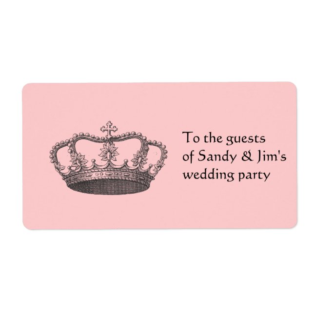Étiquette Couronne de la reine (Devant)