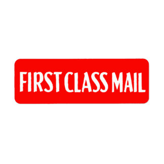 Étiquette Courrier de première classe