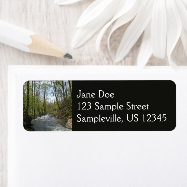 Étiquette Course de cèdre au canyon de chêne blanc (En situation)