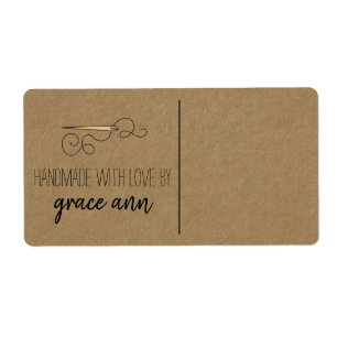 Étiquette Couture rustique   Aigle Kraft Livraison personnal