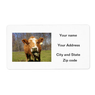 Étiquette Cow Shipping Labels
