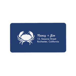 Étiquette Crabe