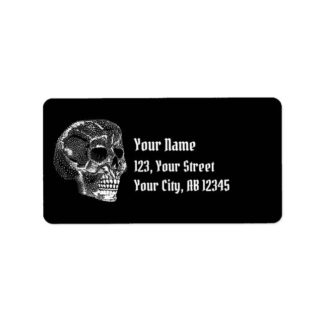 Étiquette crâne (Devant)