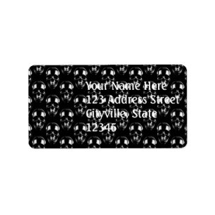 Étiquette Crânes noirs tombés