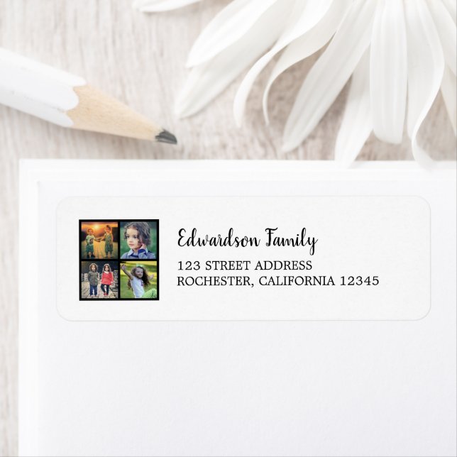 Étiquette Create your own family photo collage (En situation)