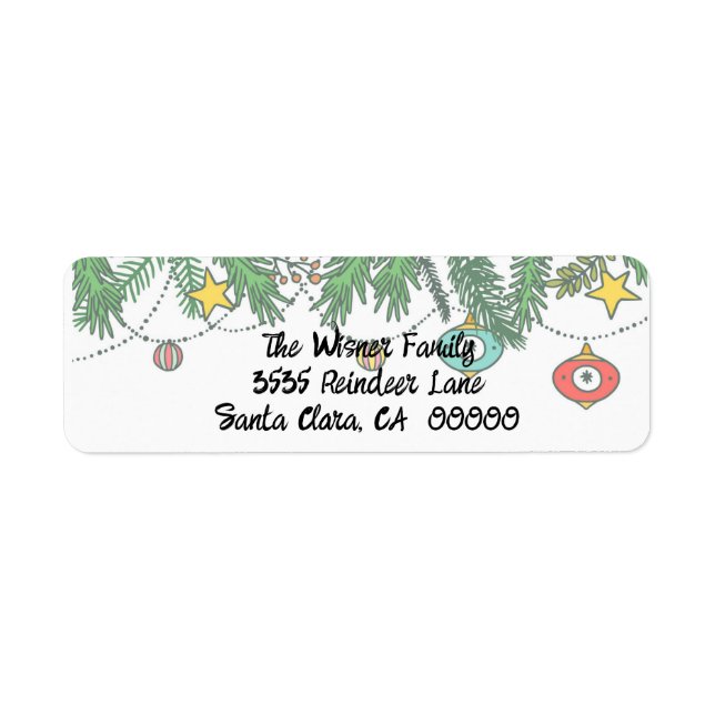 Étiquette Création de souvenirs autour de l'arbre (Devant)