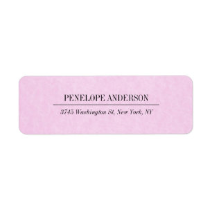 Étiquette Créative Feminine Rose clair Simple Élégant Modern