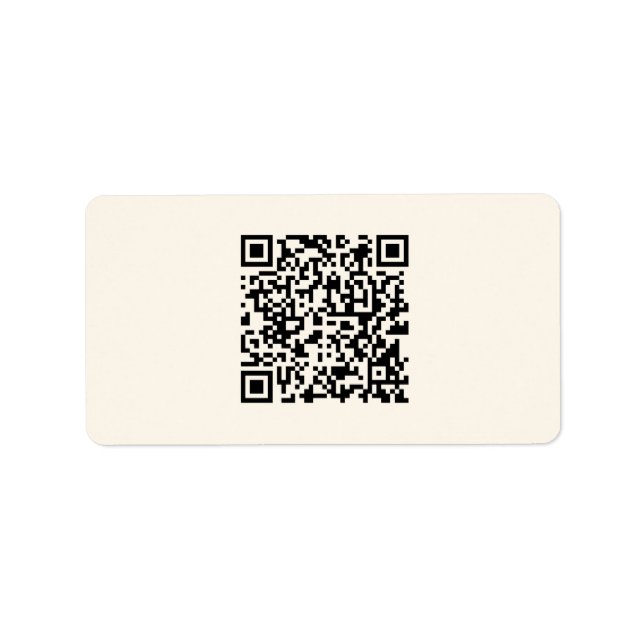 Étiquette Créer instantanément un code QR | Modifiable blanc (Devant)