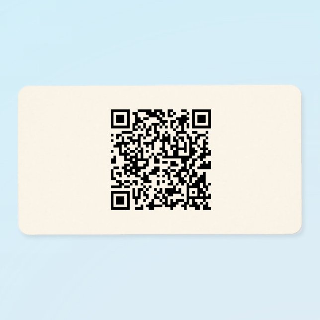 Étiquette Créer instantanément un code QR | Modifiable blanc (Créateur téléchargé)