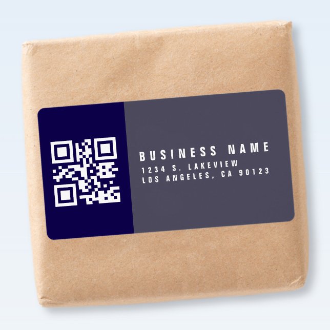 Étiquette Créer un code QR analysable | Adresse de retour mo (Créateur téléchargé)