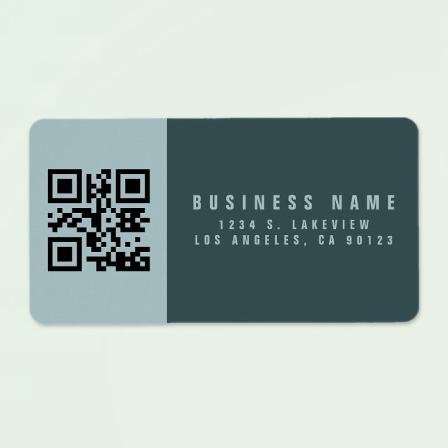 Étiquette Créer un code QR analysable | Adresse de retour mo (Créateur téléchargé)