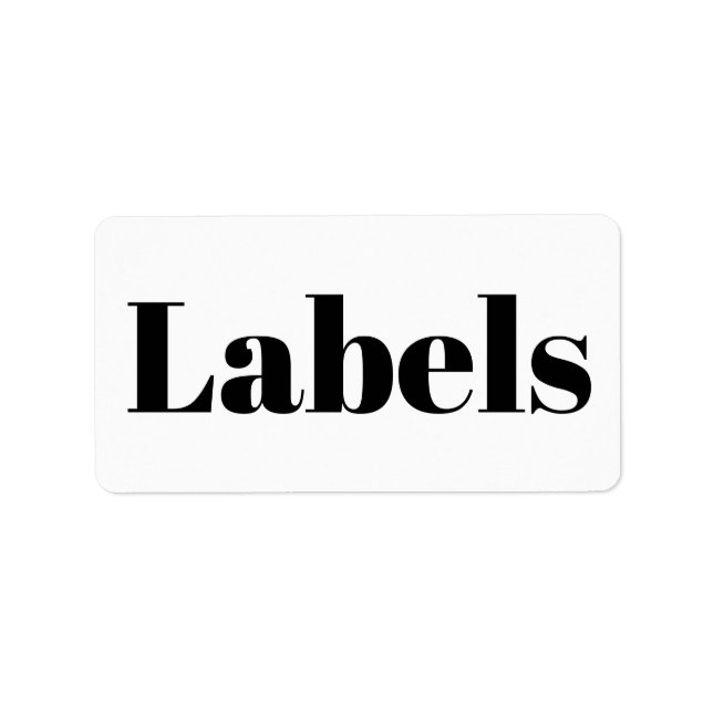 Étiquette Créez votre propre adresse de promotion de marque  (Devant)