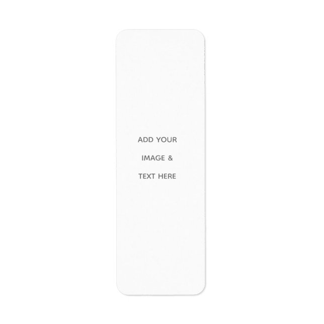 Étiquette Créez votre propre blanc  (Devant)