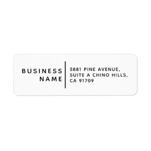 Étiquette Créez votre propre nom personnalisé et adresse de 