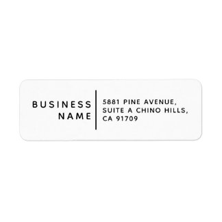Étiquette Créez votre propre nom personnalisé et adresse de