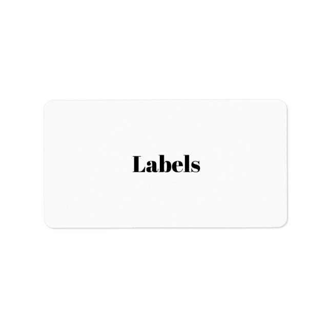 Étiquette Créez Votre Propre Promotion de Marque Simple (Devant)