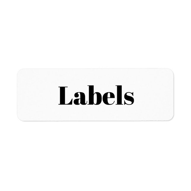 Étiquette Créez Votre Propre Promotion de Marque Simple de R (Devant)