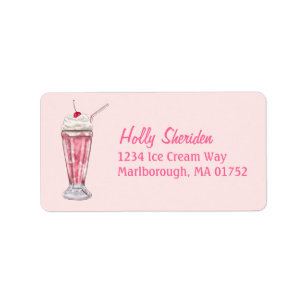 Étiquette Crème aux fraises