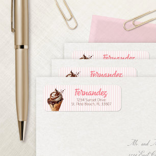 Étiquette Crème glacée Scoop Girls Anniversaire